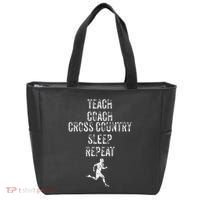 Cross Country Coach Teacher Funny Sports Tote Bag thumb 0