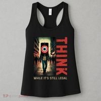 Conservative Cancel Culture Think While Its Still Legal Women's Tank Top thumb 3
