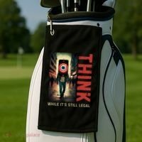 Conservative Cancel Culture Think While Its Still Legal Golf Towel thumb 2