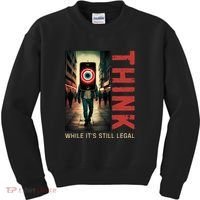 Conservative Cancel Culture Think While Its Still Legal Kids Sweatshirt thumb 0