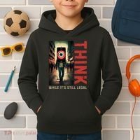Conservative Cancel Culture Think While Its Still Legal Kids Hoodie thumb 2