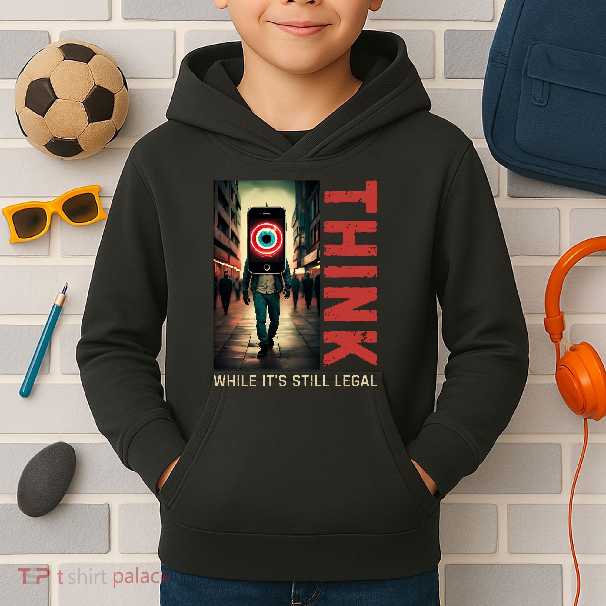 Conservative Cancel Culture Think While Its Still Legal Kids Hoodie