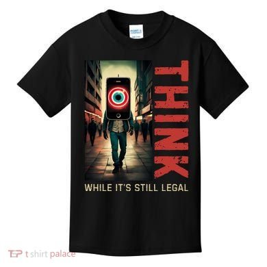 Conservative Cancel Culture Think While Its Still Legal Kids T-Shirt