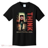 Conservative Cancel Culture Think While Its Still Legal Kids T-Shirt thumb 0