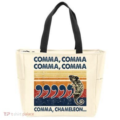 Comma Comma Chameleon Funny Grammar English Teacher Tote Bag