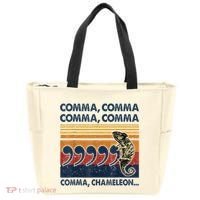 Comma Comma Chameleon Funny Grammar English Teacher Tote Bag thumb 0
