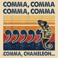Comma Comma Chameleon Funny Grammar English Teacher Tote Bag thumb 4