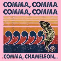 Comma Comma Chameleon Funny Grammar English Teacher Coaster thumb 2