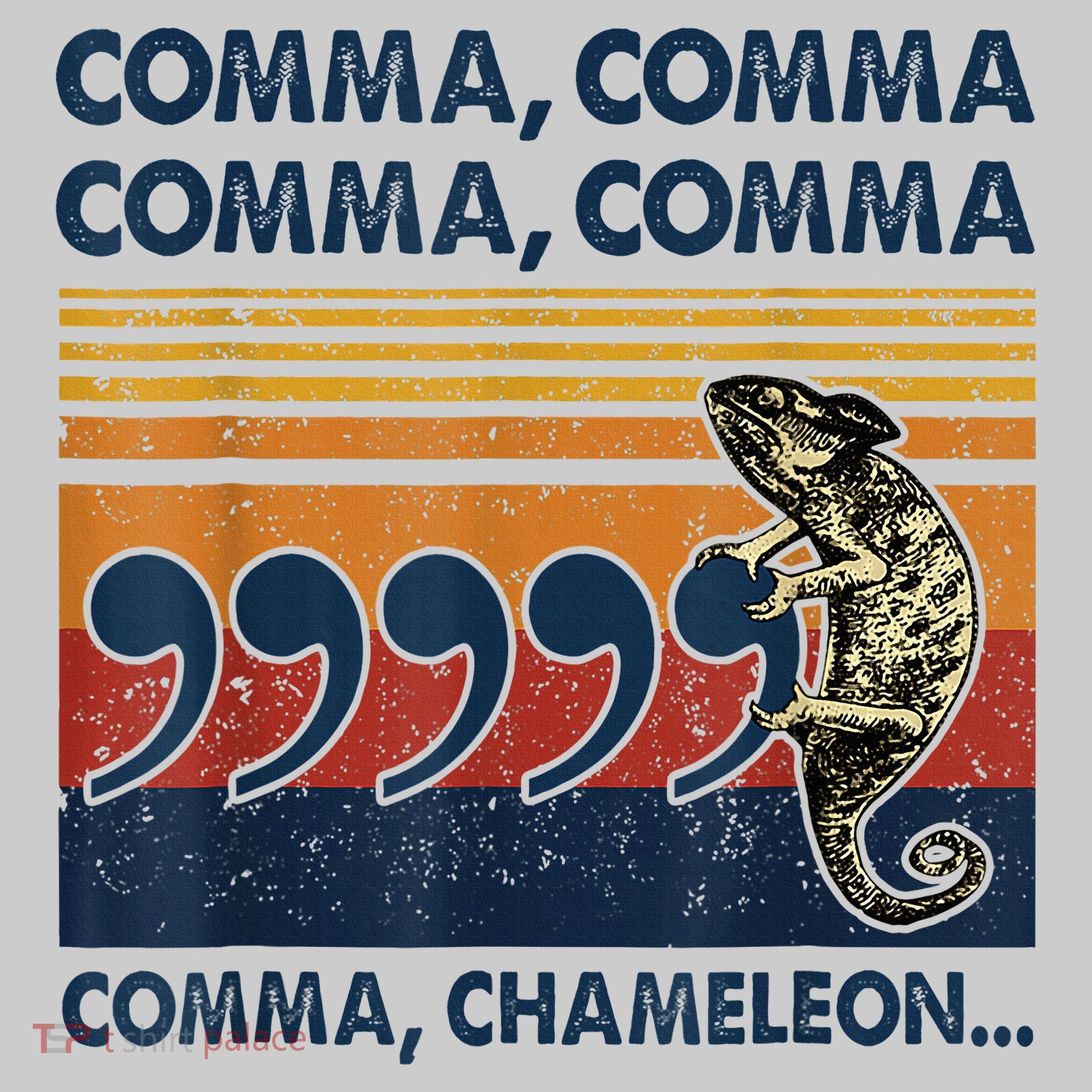Comma Comma Chameleon Funny Grammar English Teacher Tie-Dye T-Shirt