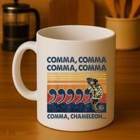Comma Comma Chameleon Funny Grammar English Teacher Coffee Mug thumb 4