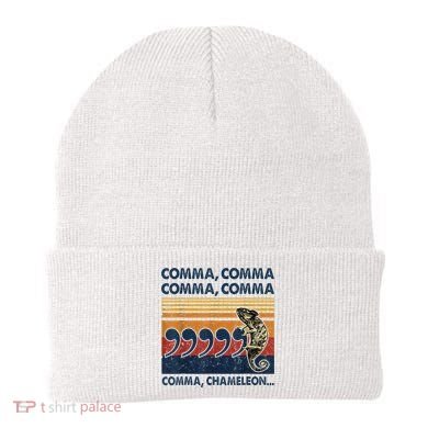 Comma Comma Chameleon Funny Grammar English Teacher Beanie