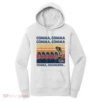 Comma Comma Chameleon Funny Grammar English Teacher Women's Hoodie thumb 0
