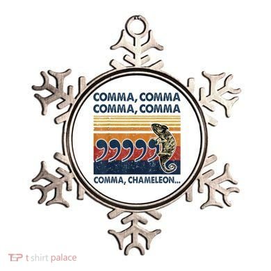 Comma Comma Chameleon Funny Grammar English Teacher Ornament