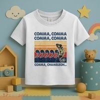 Comma Comma Chameleon Funny Grammar English Teacher Toddler T-Shirt thumb 3