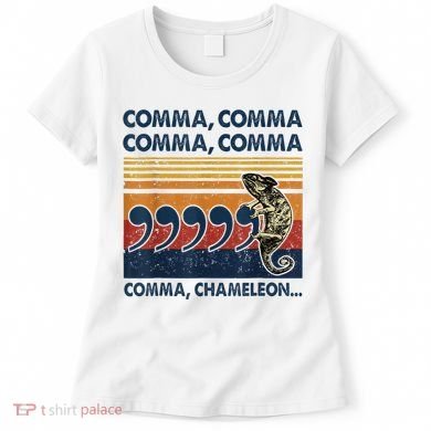 Comma Comma Chameleon Funny Grammar English Teacher Women's T-Shirt