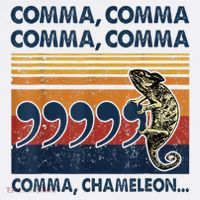 Comma Comma Chameleon Funny Grammar English Teacher Women's T-Shirt thumb 6