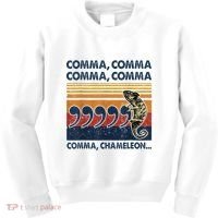 Comma Comma Chameleon Funny Grammar English Teacher Kids Sweatshirt thumb 0