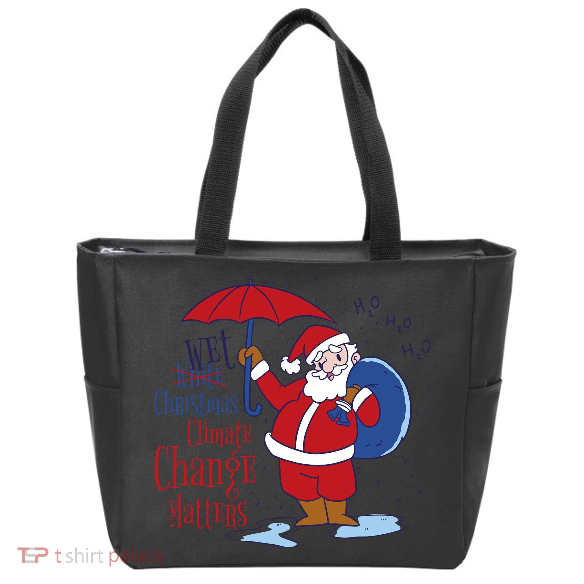 Climate Change Christmas Tote Bag
