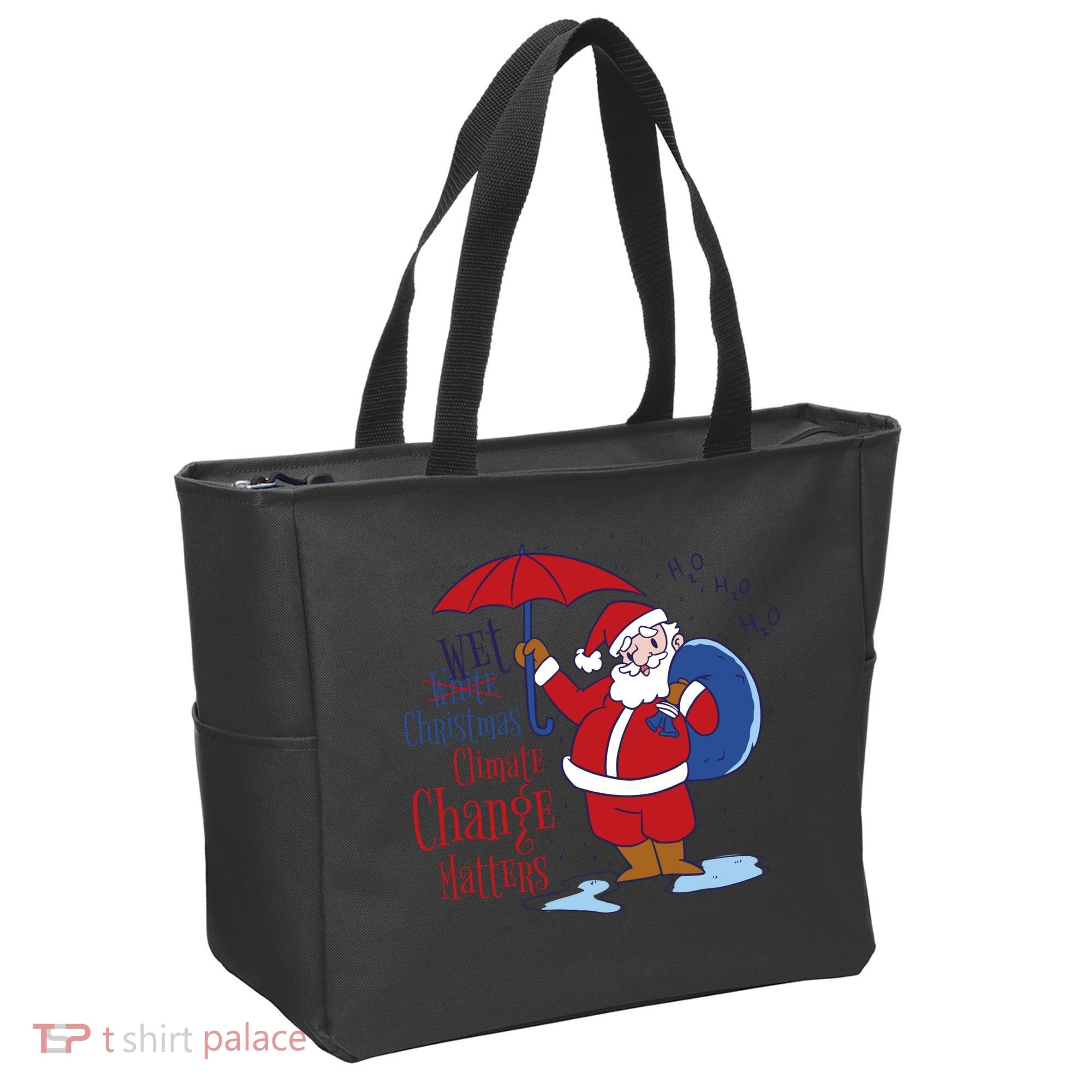 Climate Change Christmas Tote Bag