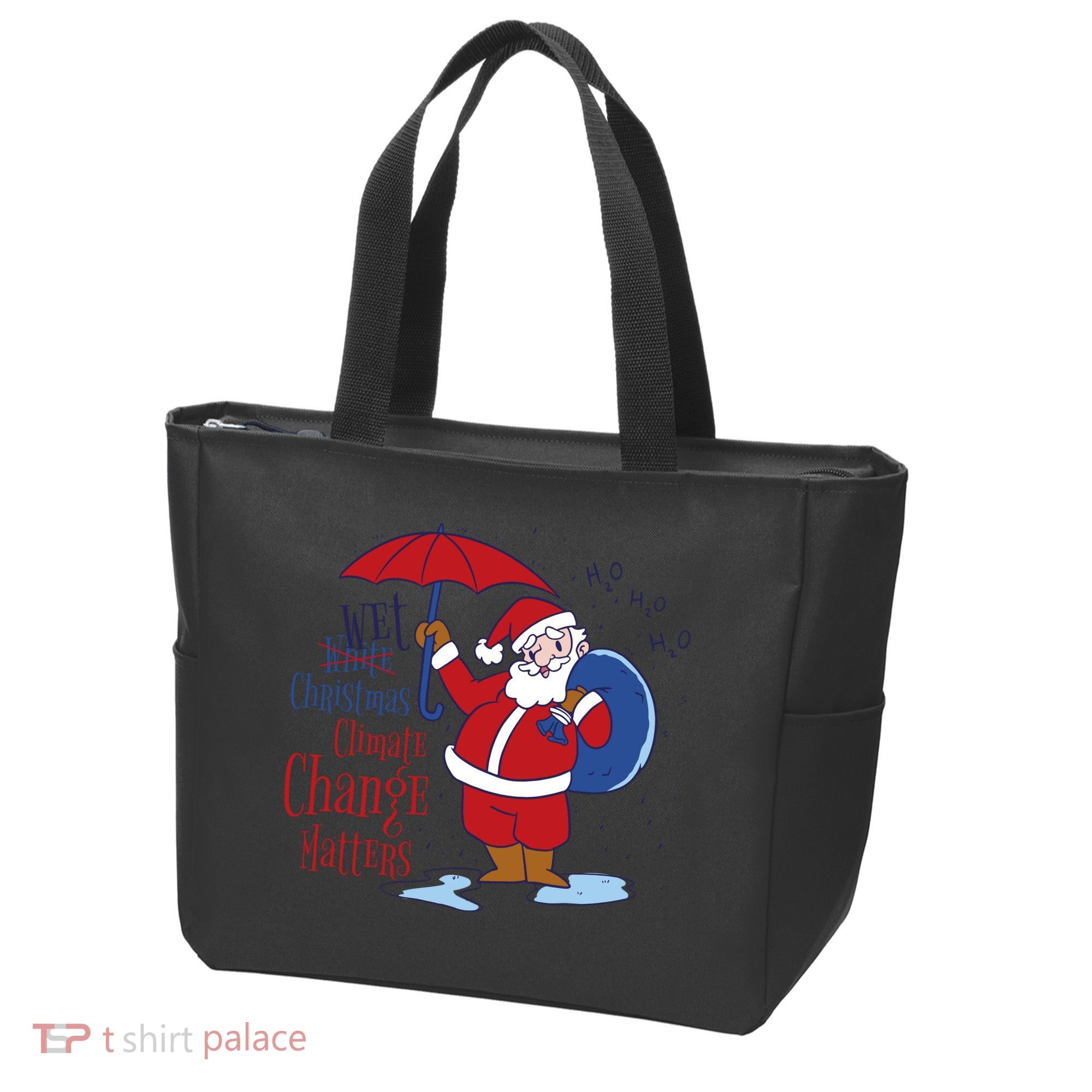 Climate Change Christmas Tote Bag
