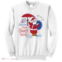 Climate Change Christmas Sweatshirt thumb 0
