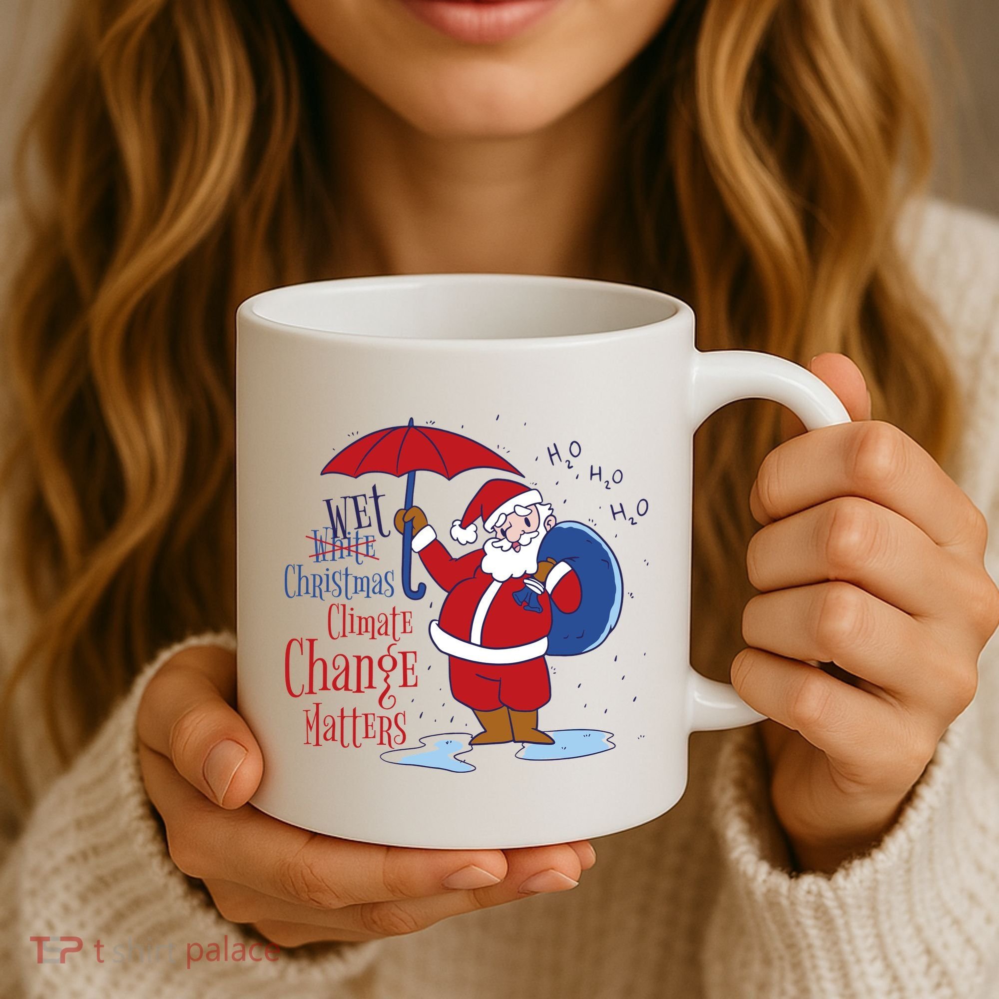 Climate Change Christmas Coffee Mug