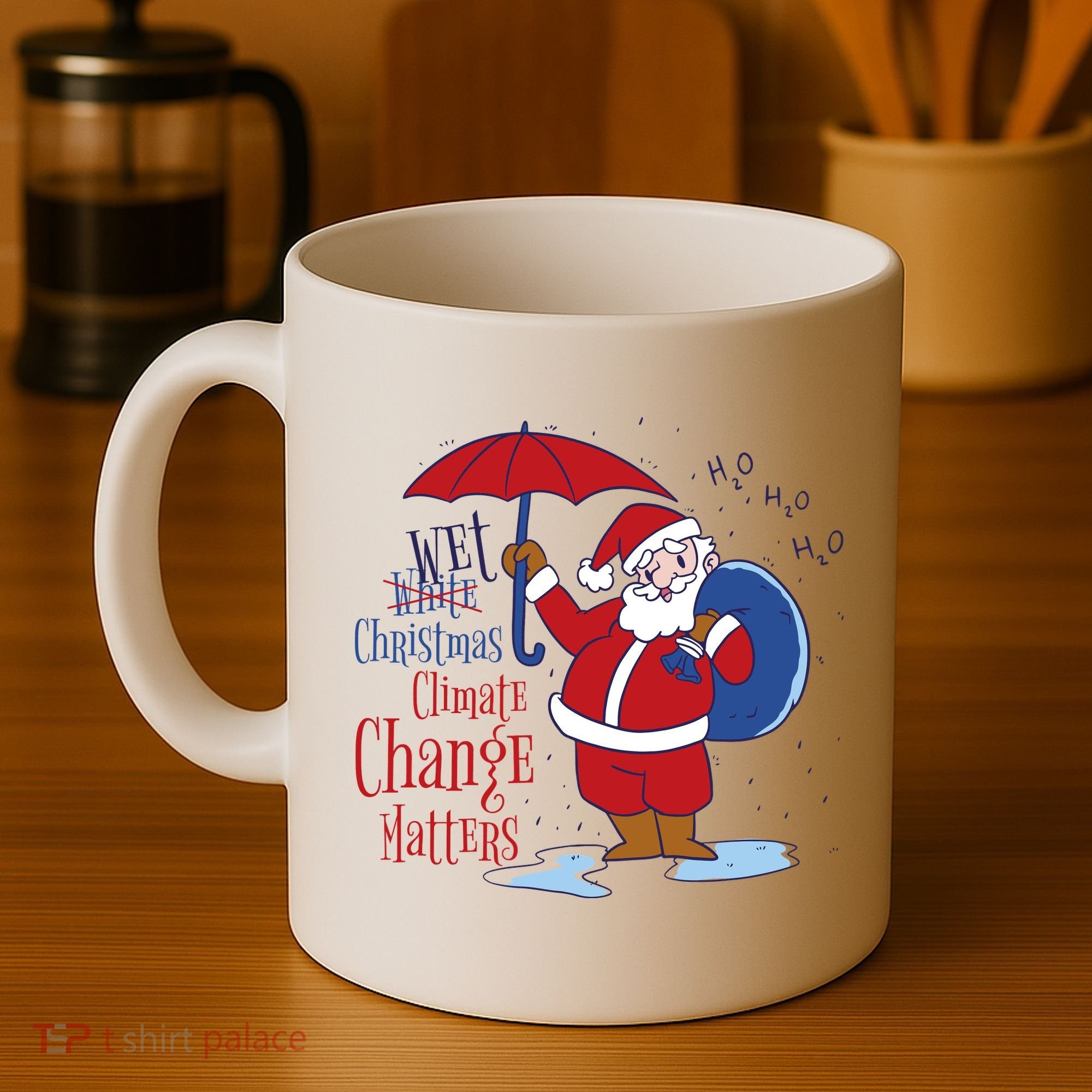 Climate Change Christmas Coffee Mug
