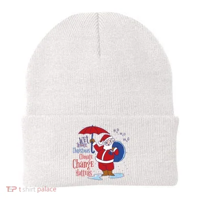 Climate Change Christmas Beanie