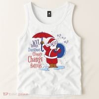 Climate Change Christmas Tank Top thumb 2