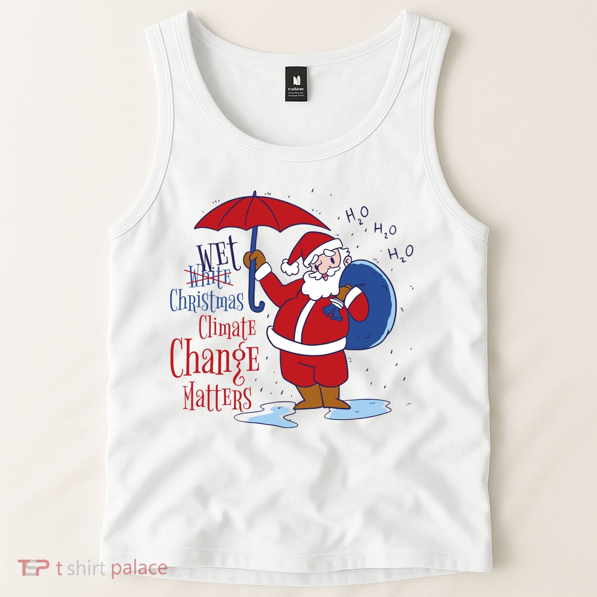Climate Change Christmas Tank Top