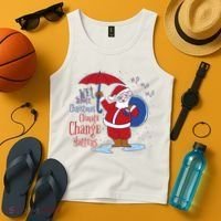 Climate Change Christmas Tank Top thumb 4