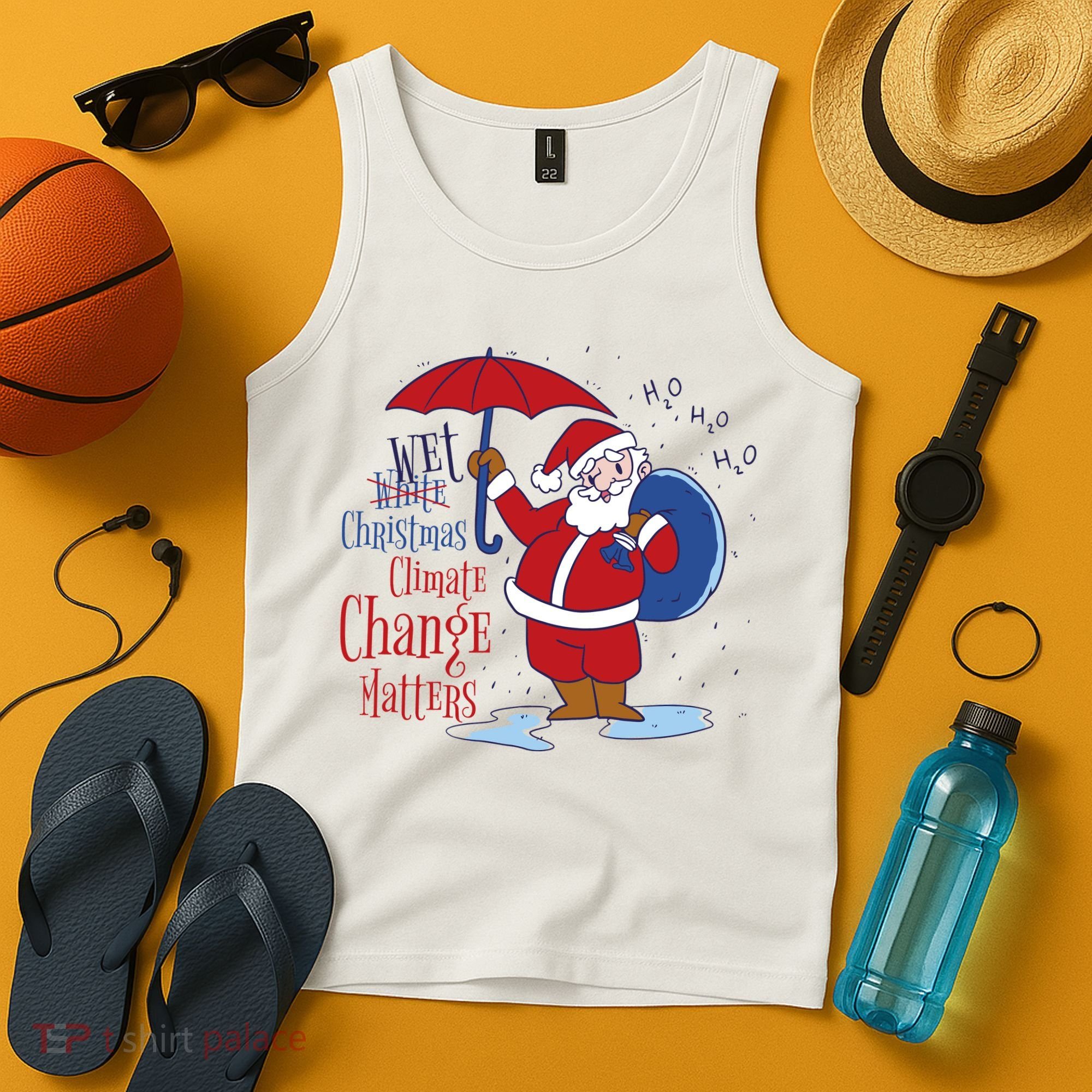 Climate Change Christmas Tank Top