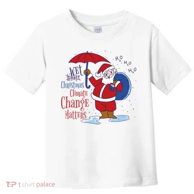 Climate Change Christmas Toddler T-Shirt