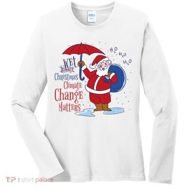 Climate Change Christmas Women's Long Sleeve Shirt