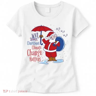 Climate Change Christmas Women's T-Shirt
