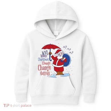 Climate Change Christmas Kids Hoodie