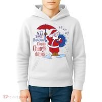 Climate Change Christmas Kids Hoodie thumb 4