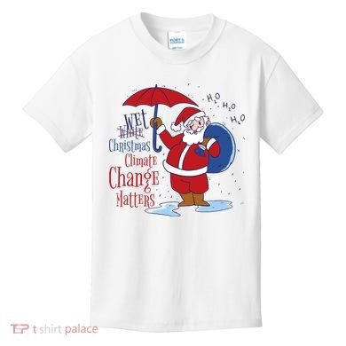 Climate Change Christmas Kids T-Shirt