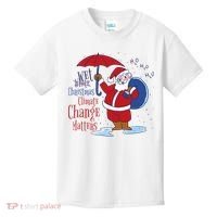 Climate Change Christmas Kids T-Shirt thumb 0