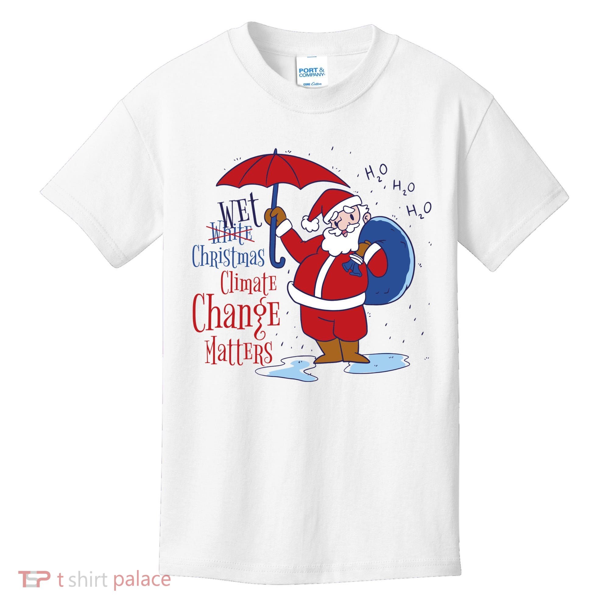 Climate Change Christmas Kids T-Shirt
