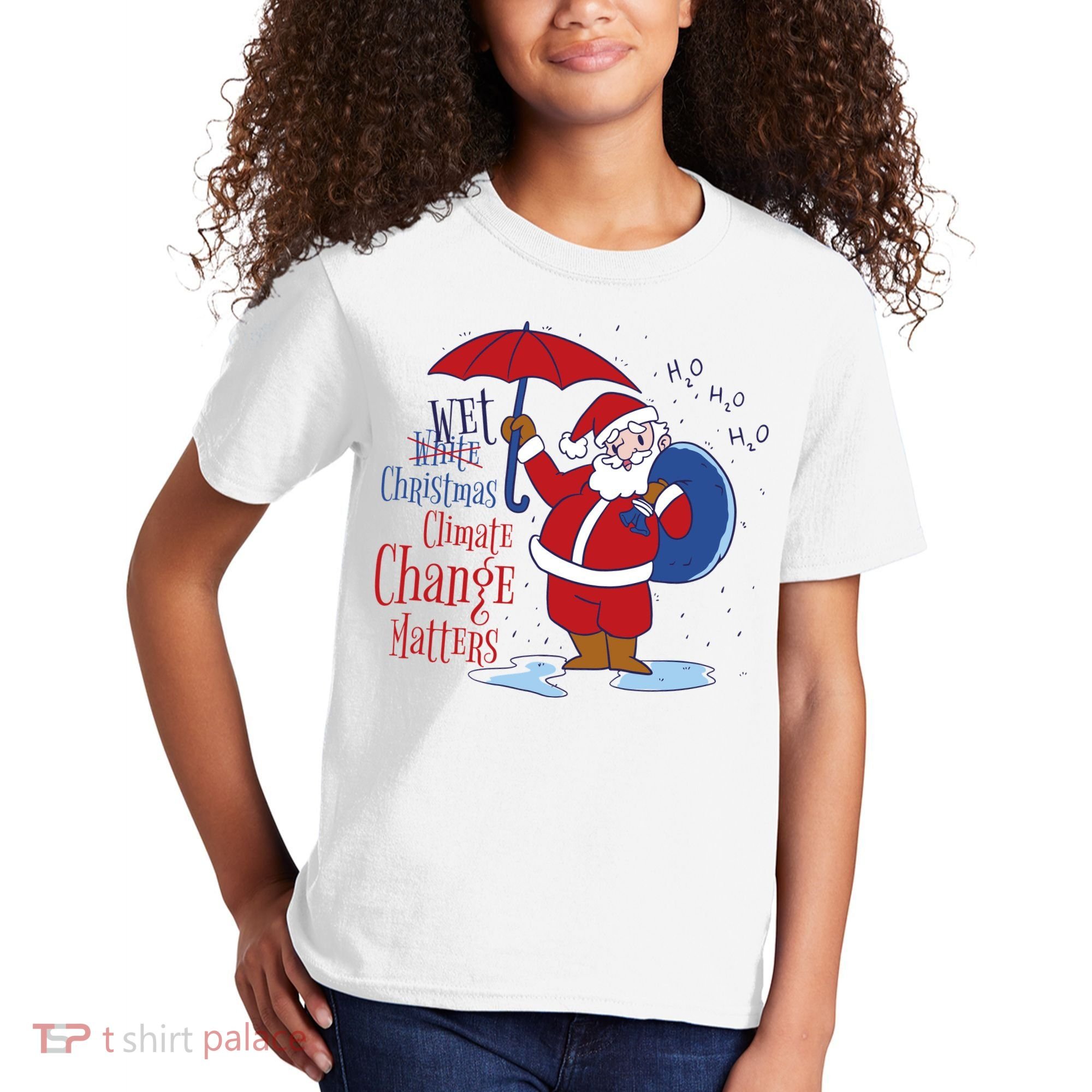 Climate Change Christmas Kids T-Shirt