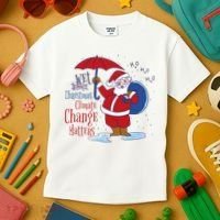 Climate Change Christmas Kids T-Shirt thumb 3