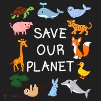 Climate Change Cute Gift With Cute Animals Save Our Planet Great Gift Beanie thumb 2