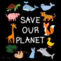 Climate Change Cute Gift With Cute Animals Save Our Planet Great Gift Women's Hoodie thumb 2