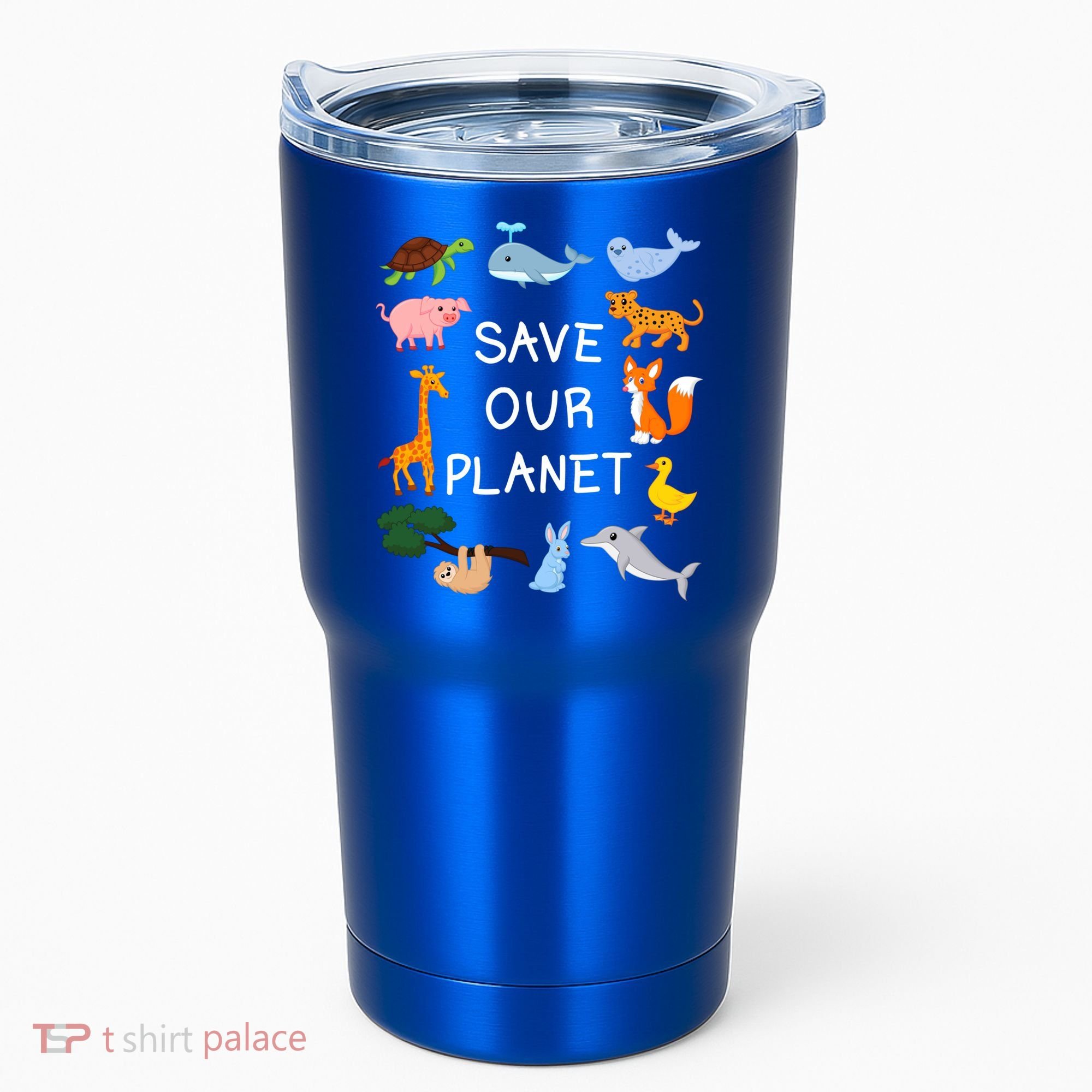 Climate Change Cute Gift With Cute Animals Save Our Planet Great Gift Tumbler