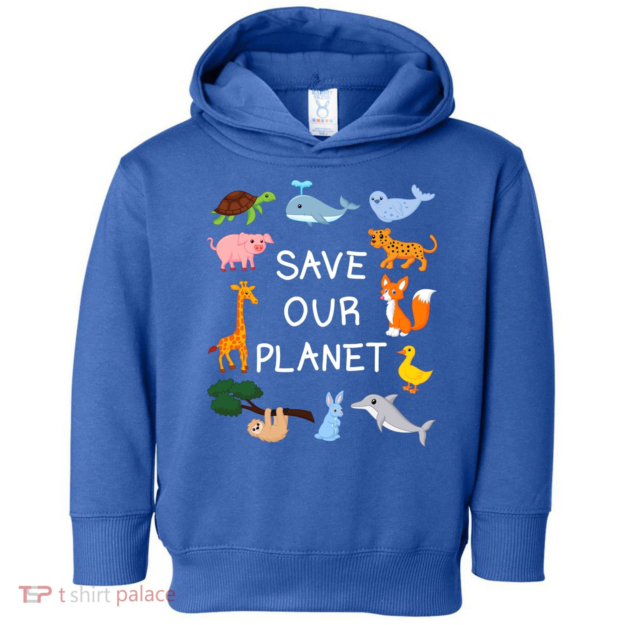 Climate Change Cute Gift With Cute Animals Save Our Planet Great Gift Toddler Hoodie
