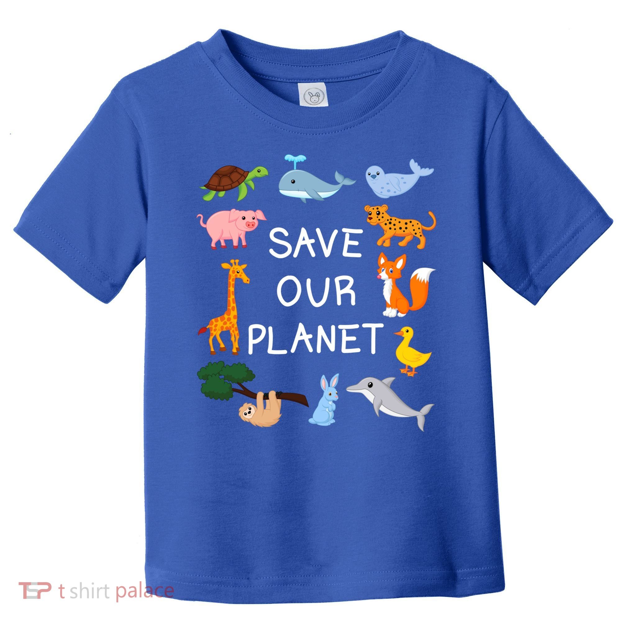 Climate Change Cute Gift With Cute Animals Save Our Planet Great Gift Toddler T-Shirt
