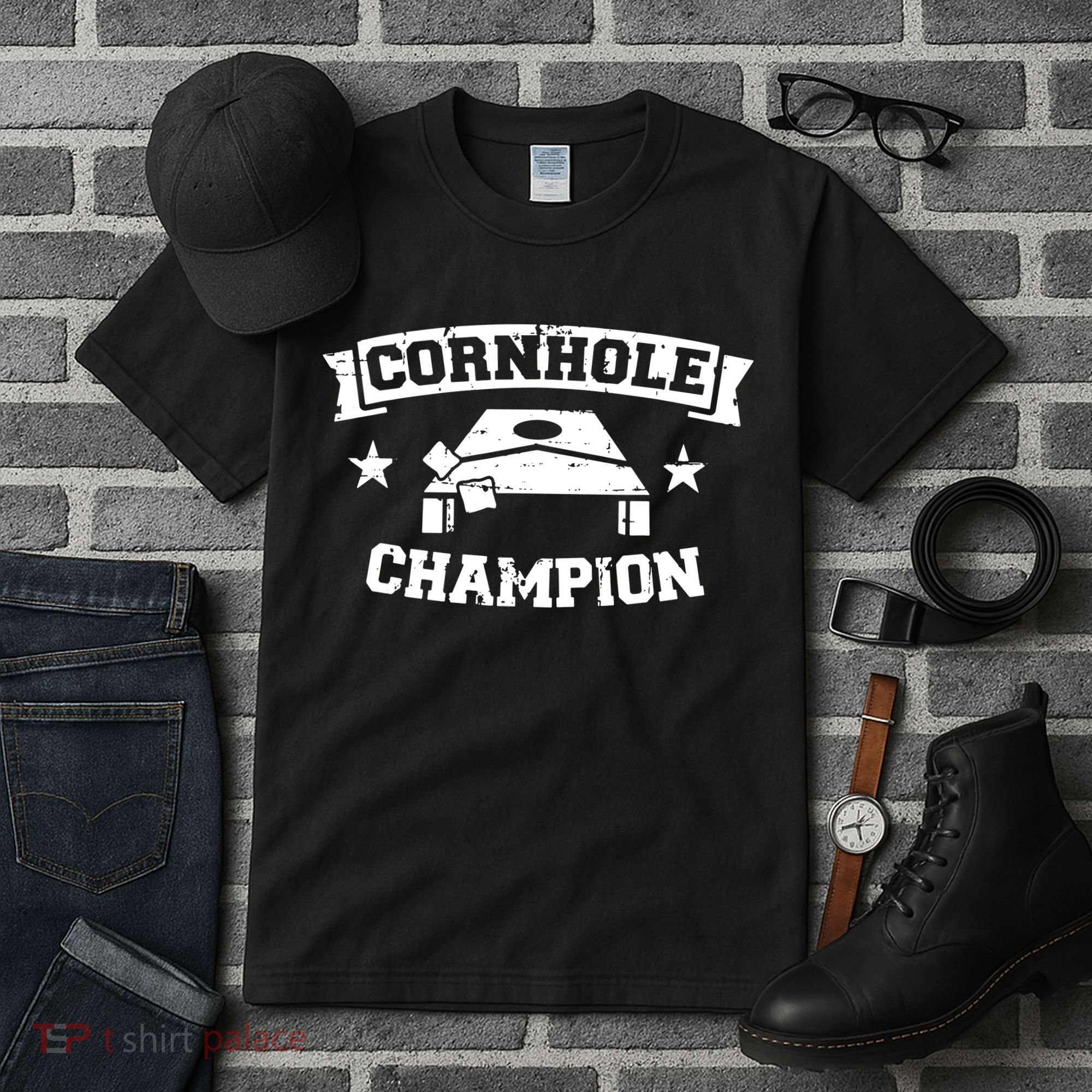 Cornhole Champion Tall T-Shirt
