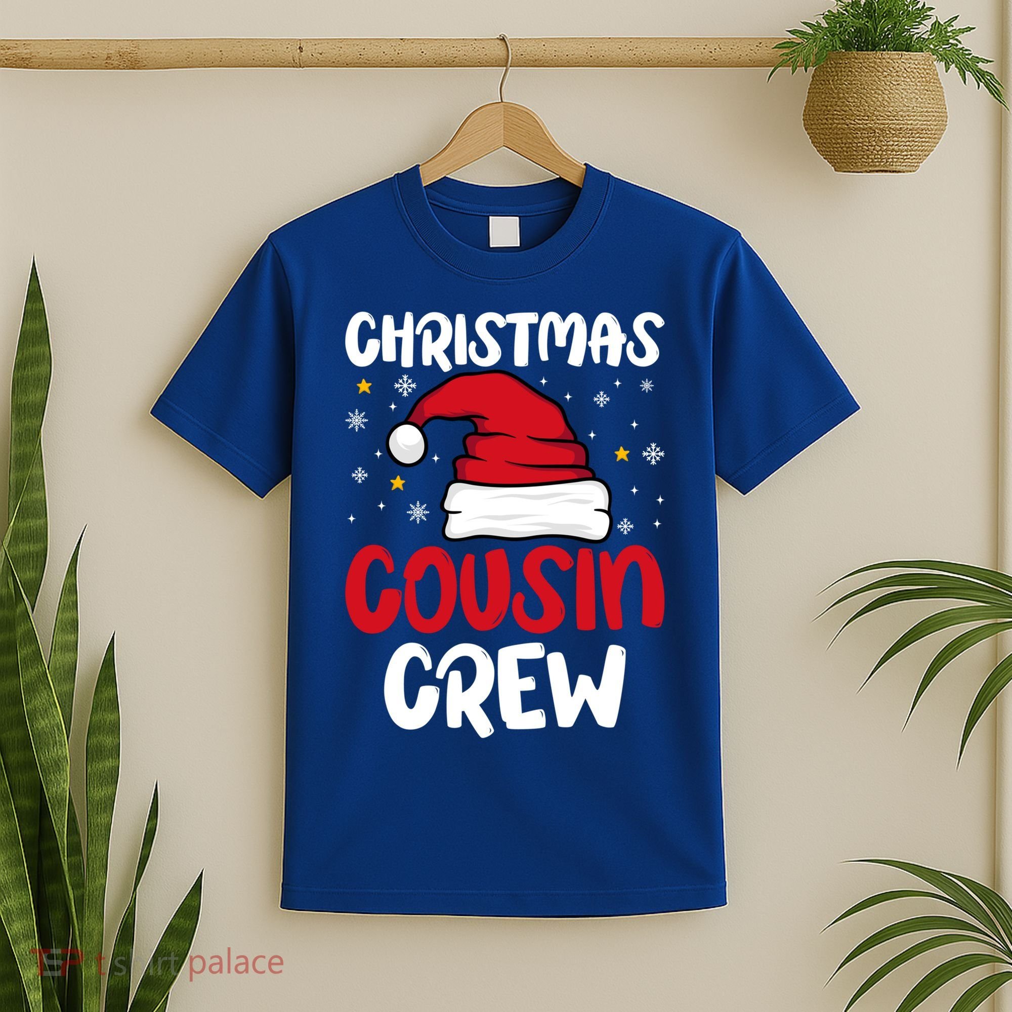 Cousin Crew Christmas Funny Family Matching Santa Elf Xmas Gift T-Shirt