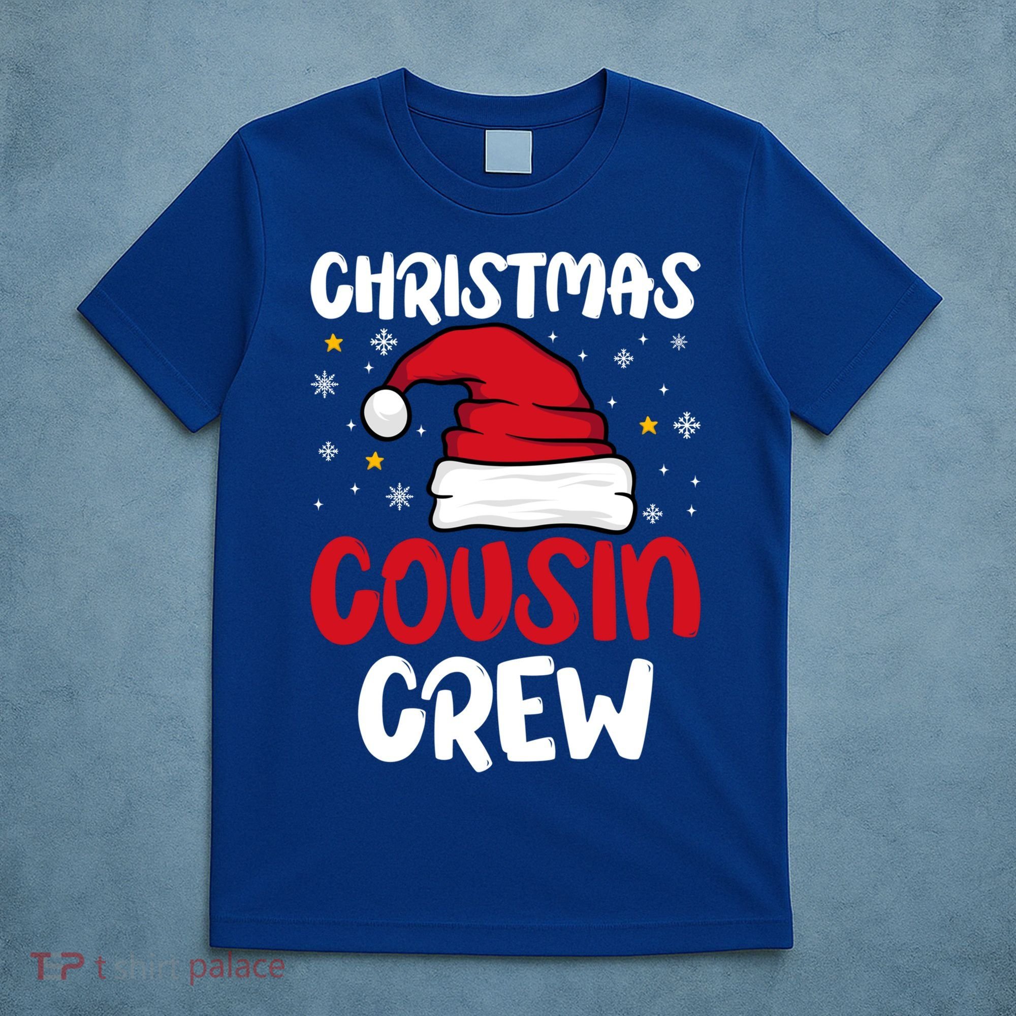 Cousin Crew Christmas Funny Family Matching Santa Elf Xmas Gift T-Shirt